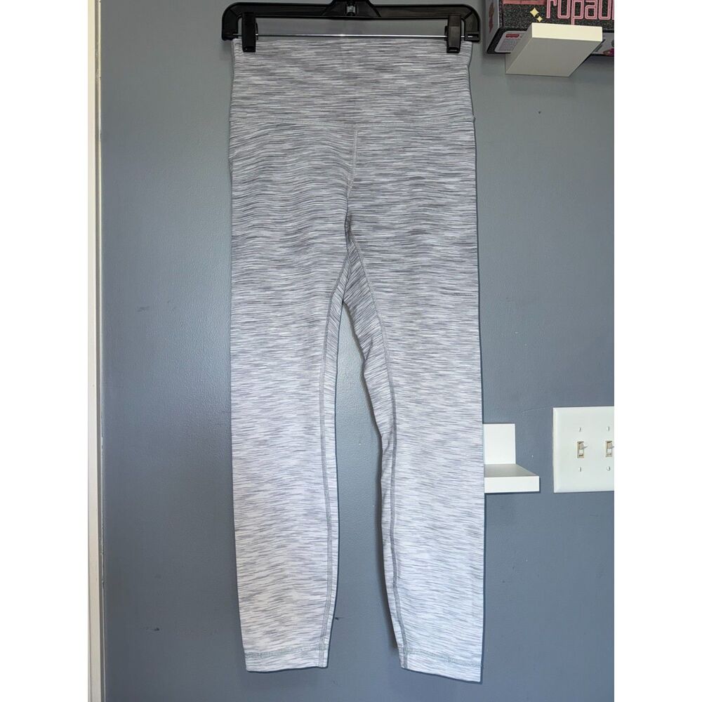 Lululemon Grey Space Dye Wunder Under Leggings | Size 6 | Athleisure Yoga